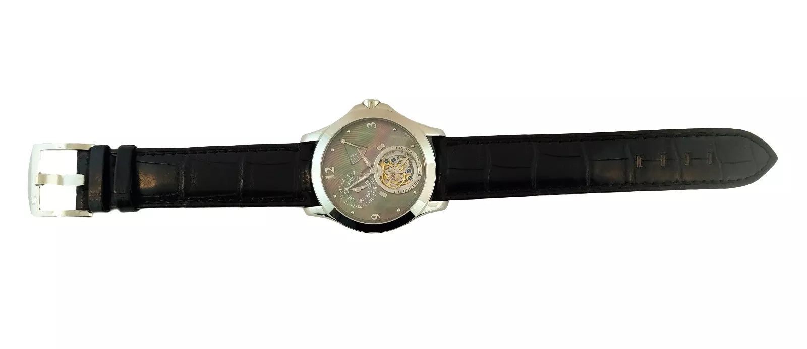 Cecil Purnell Luxury Tourbillon Watch - Stainless Steel Limited Edition Timepiece for Men | Perfect for Business Meetings, Formal Events & Watch Collectors