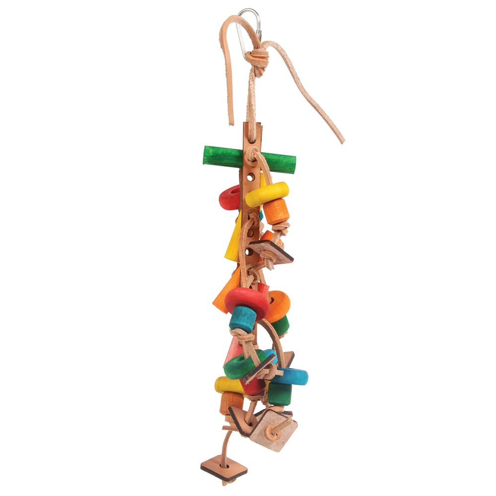 8-Inch Caterpillar Bird Toy - Interactive & Chewable Pet Toy for Parrots, Cockatiels & Small Birds - Perfect for Playtime & Training