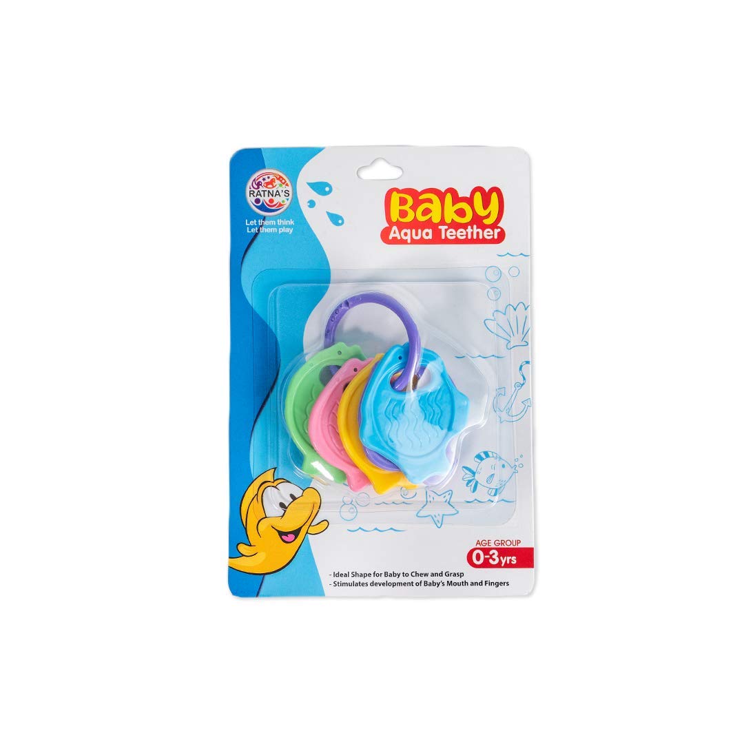 5-Piece Baby Aqua Teether Set - Safe & Soothing Teething Relief for Infants - Perfect for Home, Travel & Daycare Use