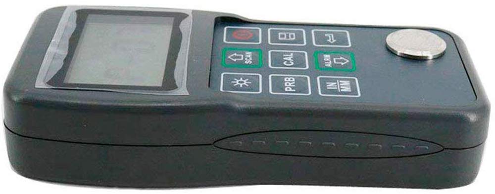 Professional Ultrasonic Thickness Gauge Tester 0.75-300mm (0.03-11.8inch) for Metal, Aluminum & Copper - High Precision 0.01mm Measurement - Ideal for Industrial Inspection, Pipeline Maintenance & Quality Control