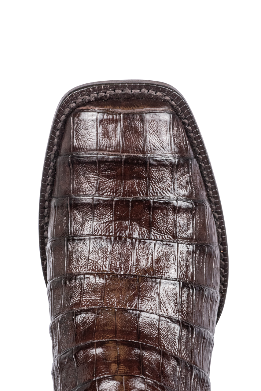 Premium Black Jack Select Caiman Belly Cowboy Boots in Chocolate - Handcrafted Western Boots for Men, Durable & Stylish for Rodeo, Country Dancing & Outdoor Adventures