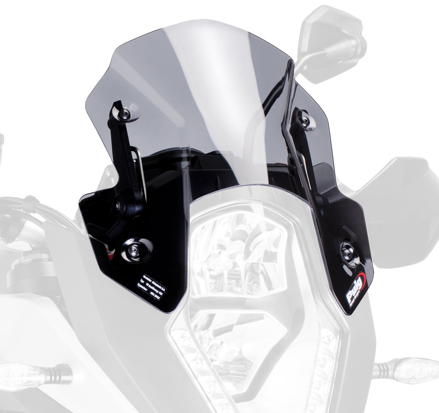 Puig 6847H Racing Shield Windshield for Kawasaki Ninja 250SL (2015-2017) - High-Performance Motorcycle Wind Protection for Touring & Sport Riding