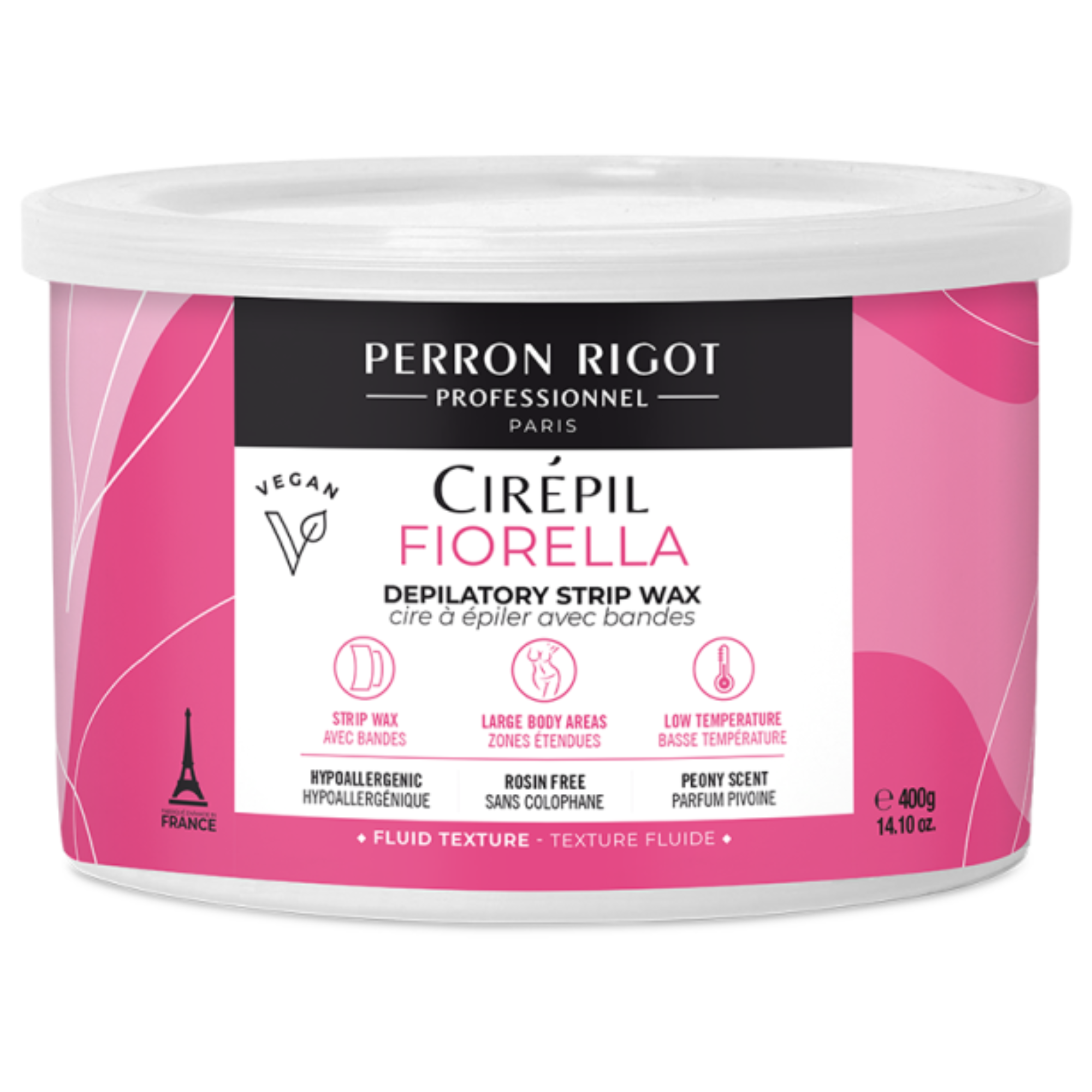 Cirepil Soft Wax Tin - Fiorella Scent, 14 oz | Professional Hair Removal Wax for Smooth Skin at Home & Salon Use