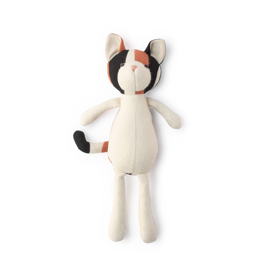Maeve Cat in Natural Shirt and Overalls - Adorable Pet Outfit for Cats - Perfect for Photos, Parties, and Special Occasions