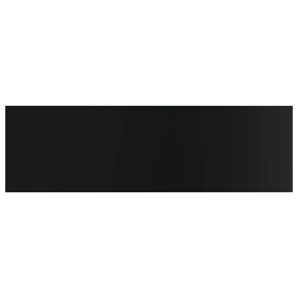 High Gloss Black Bookshelf Replacement Boards - 4 Pack 39.4