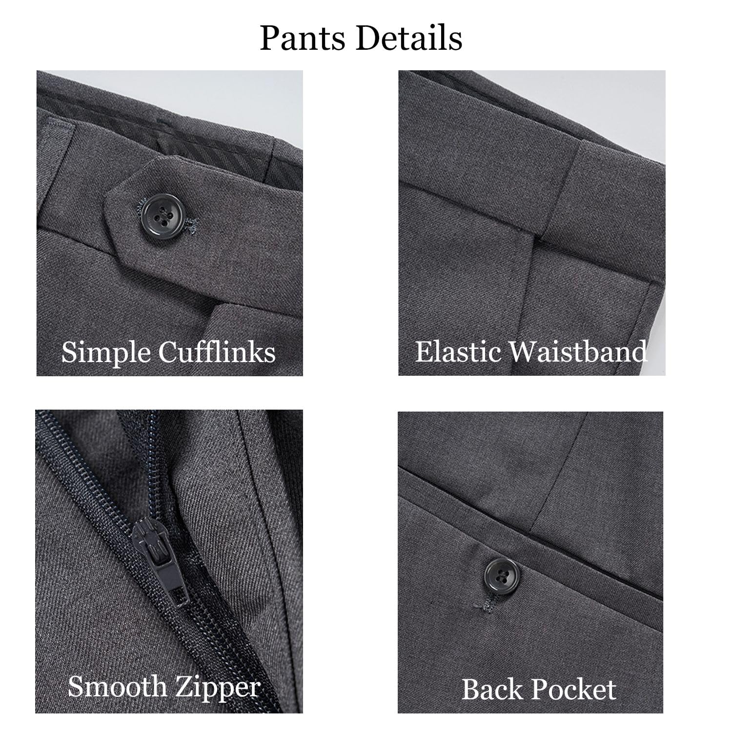 UNINUKOO Men's 3 Piece Suit - Classic Formal Tuxedo for Wedding, Prom & Dinner | Peak Lapel Regular Fit Business Attire | Perfect for Grooms, Business Meetings & Special Occasions