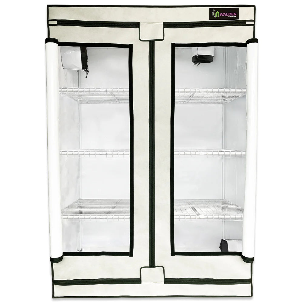 Active Grow 3 Tier Walden White Hydroponic Grow Tent - Indoor Plant Cultivation for Herbs, Vegetables & Flowers | Perfect for Home Gardening, Urban Farming & Indoor Hydroponics Systems