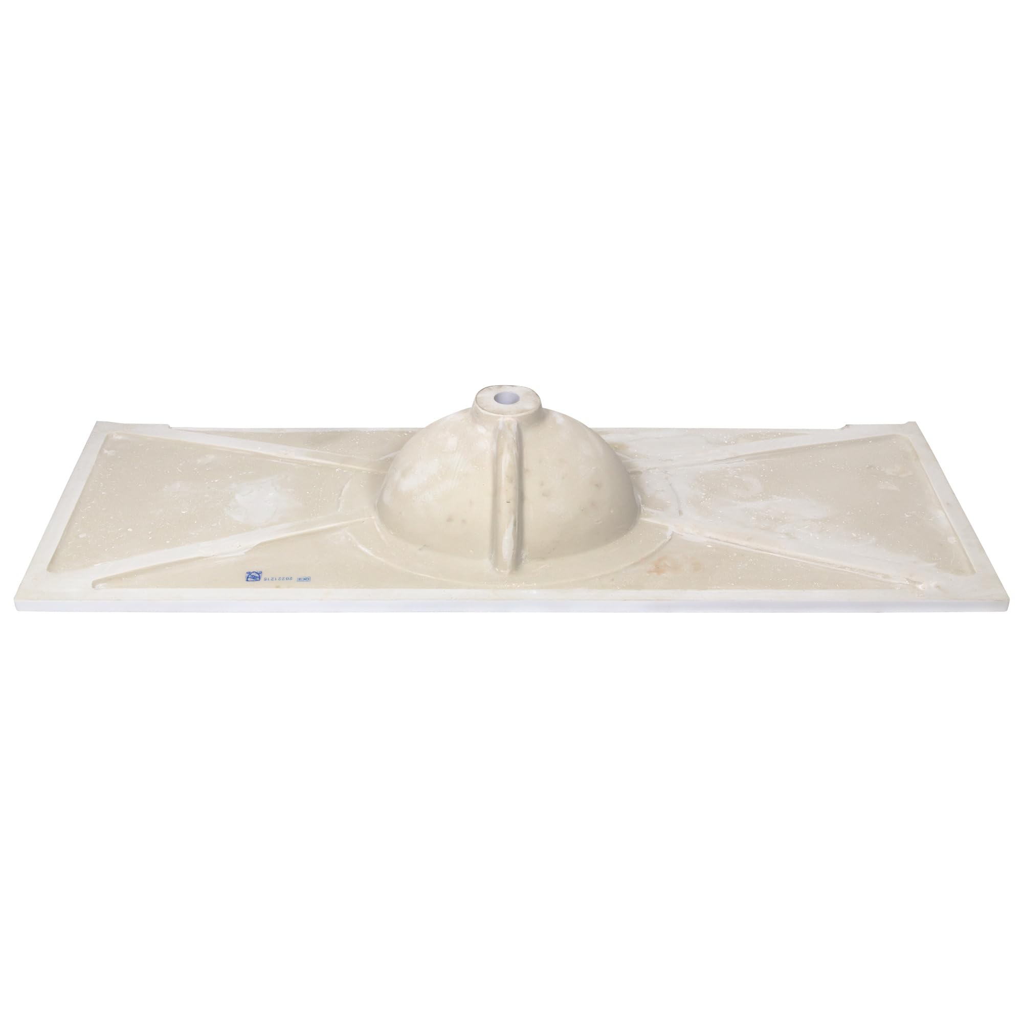 61 Inch White Cultured Marble Bathroom Vanity Top with Backsplash - Durable Modern Design for Home Renovation - Perfect for Master Bath & Powder Room Upgrades (Design House 597427)