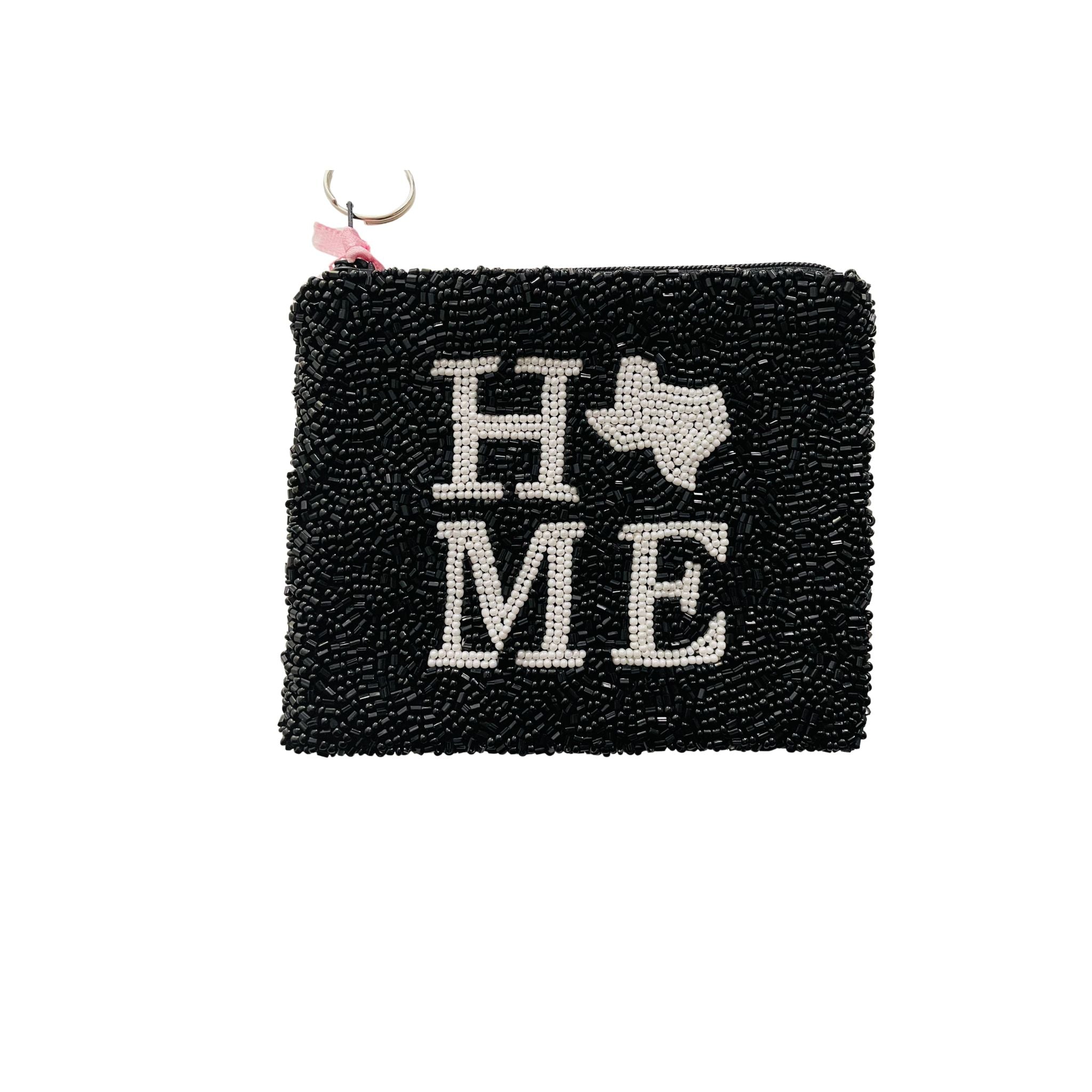 Texas Beaded Coin Purse - Handmade Southwestern Style Wallet for Women - Perfect for Parties, Travel & Gift Giving
