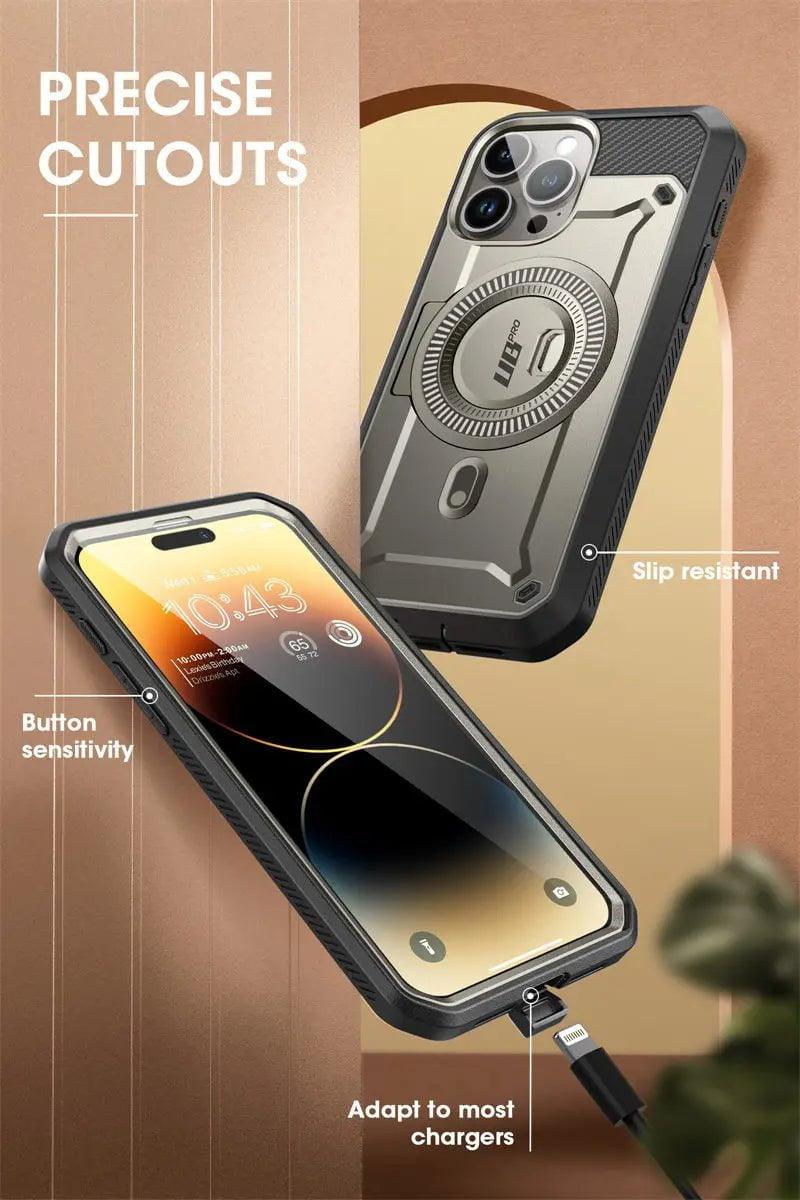 iPhone 15 Pro SUPCASE UB Pro Mag Full Body Protective Case with Magnetic Compatibility - Perfect for Outdoor Adventures, Work & Daily Use