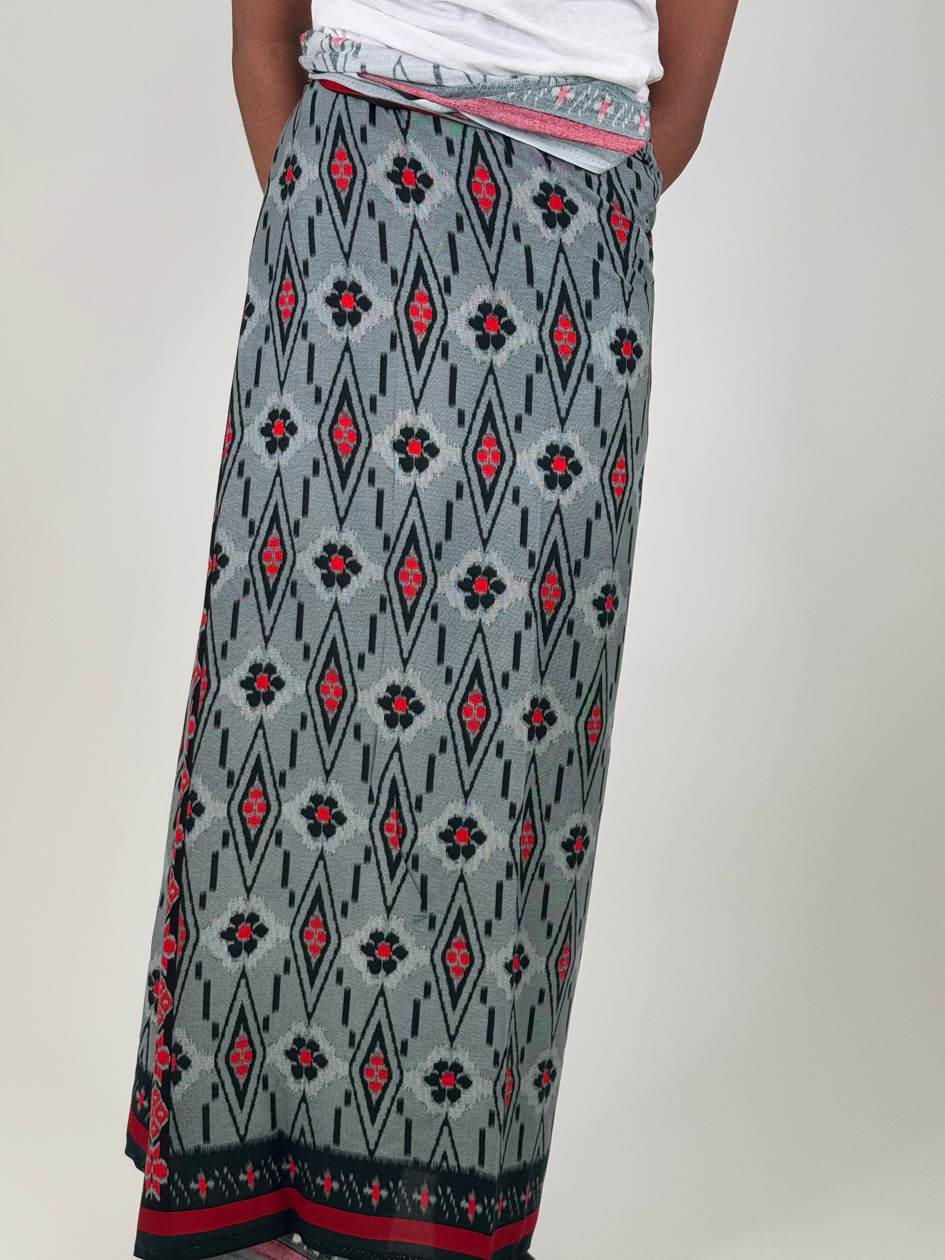 Ilmo Adeer Print Somali Macawiis for Boys - Traditional Islamic Clothing for Prayer & Special Occasions