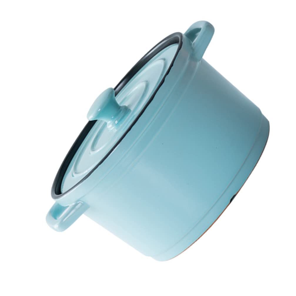 Toyvian 4L Ceramic Casserole Pot - Clay Stock Pot for Soup, Stew & Cooking - Durable Cookware for Home Kitchen & Restaurant Use - Perfect for Slow Cooking, Braising & Serving Dishes