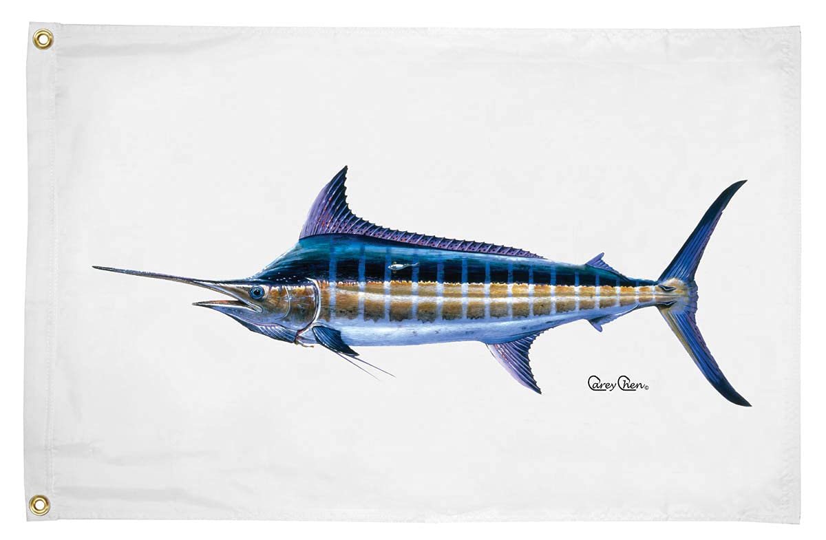 Taylor Made Products Carey Chen Blue Marlin Flag - Premium Nautical Decor for Boat, Yacht & Beach House - Perfect for Marine Enthusiasts & Coastal Home Decor