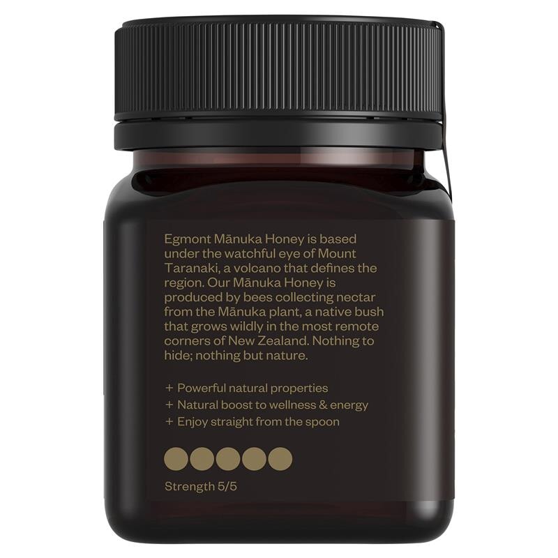 Premium Egmont Manuka Honey UMF 25+ (250g) - Raw New Zealand Honey with High Antibacterial Properties - Perfect for Immune Support, Wellness & Gourmet Cooking