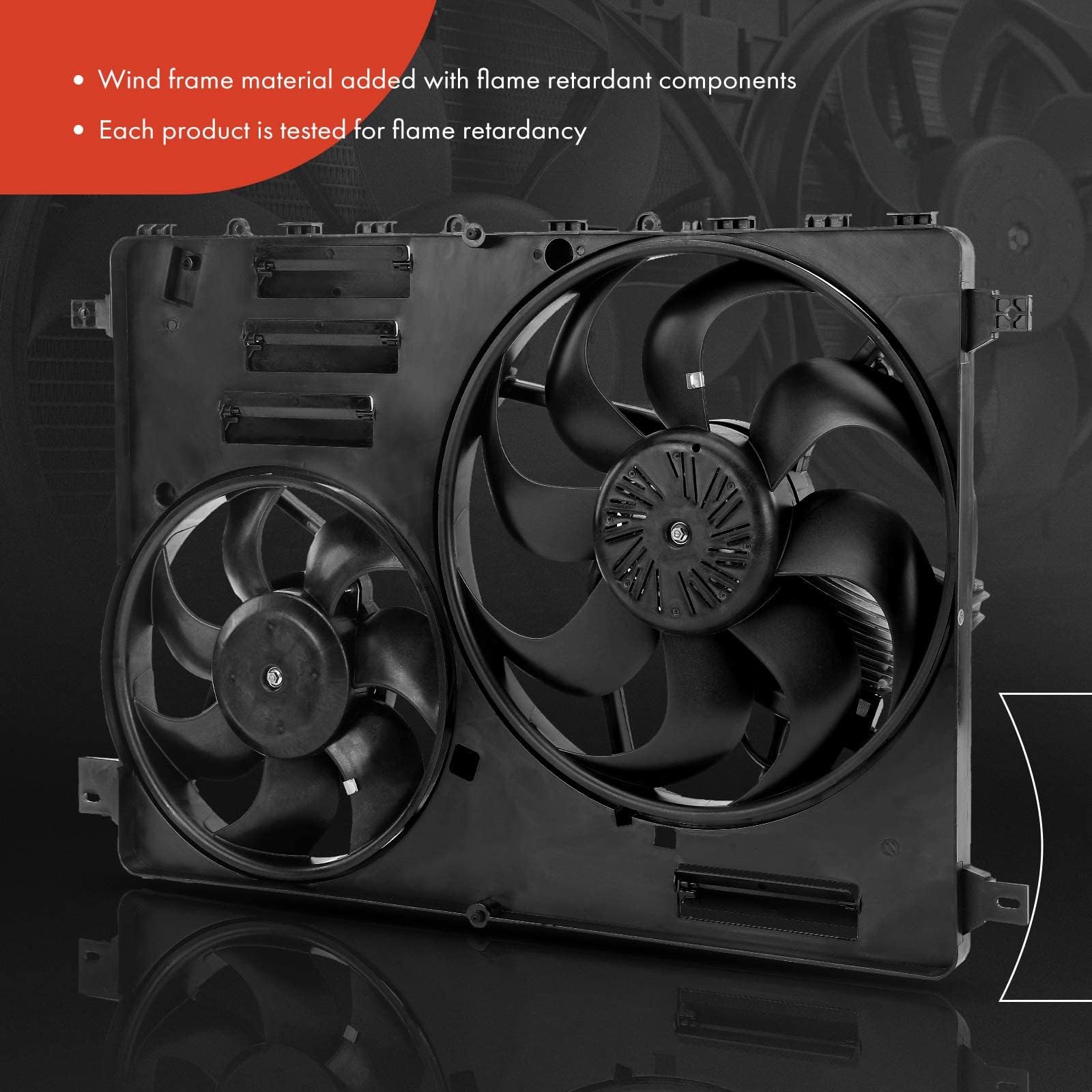 Premium Engine Radiator Cooling Fan Assembly with Controller for Volvo XC60 S60 XC70 S80 V60 V70 (2010-2016 Models) - High-Performance Cooling Solution for Hot Weather & Heavy-Duty Driving