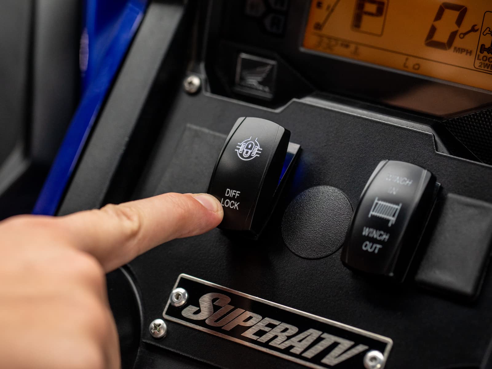 SuperATV Differential Override Switch for 2019-2023 Honda Talon 1000R & 1000X UTV | Plug-and-Play Installation with OEM Connectors | Reliable 4WD System for Off-Roading, Rock Crawling & Trail Riding
