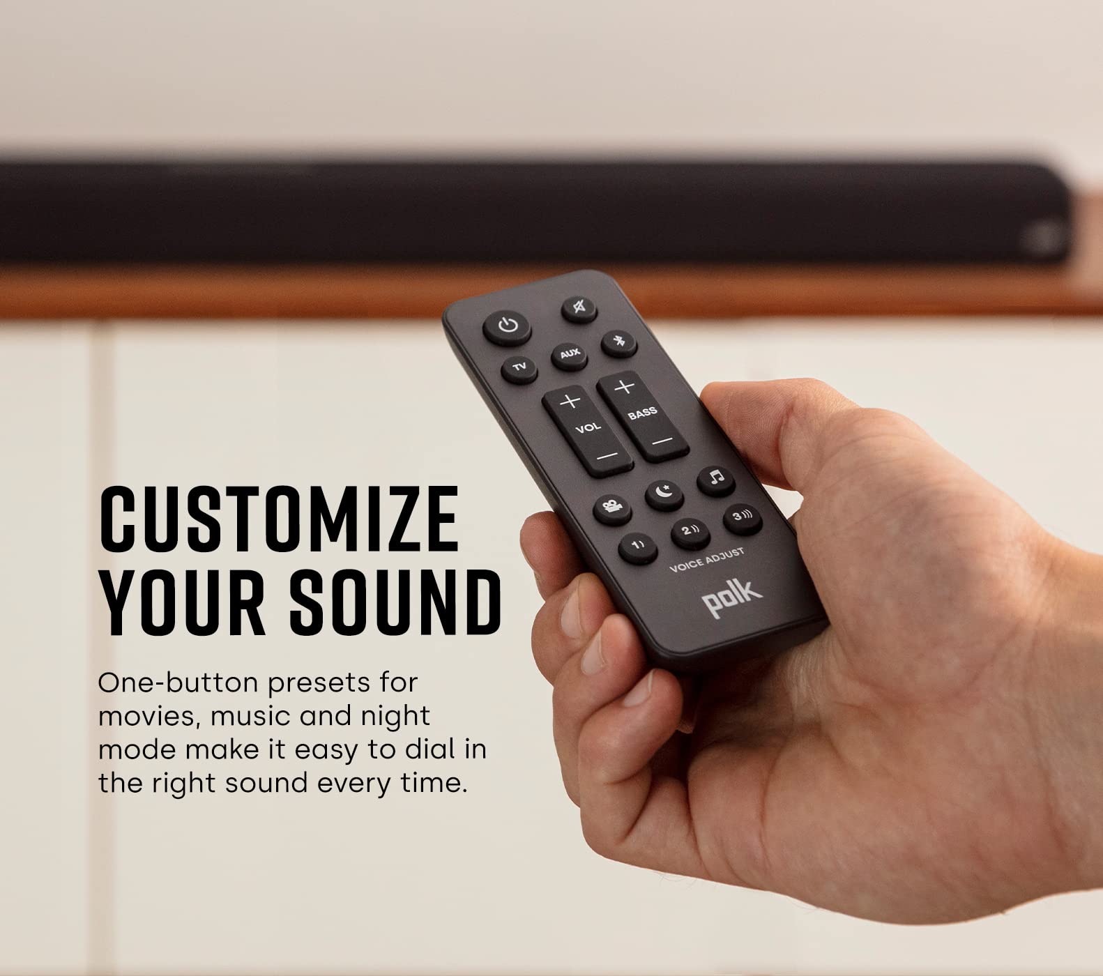 Polk Audio Signa S4 Sound Bar with Wireless Subwoofer - Dolby Atmos 3D Surround Sound, VoiceAdjust & BassAdjust Technology, HDMI eARC, Bluetooth, 8K/4K/HD TV Compatible - Perfect for Home Theater, Gaming & Movie Nights