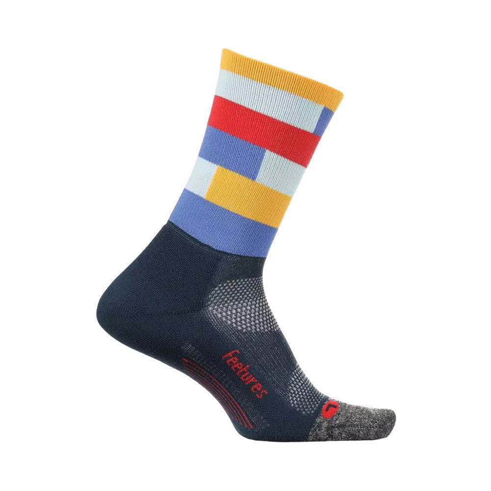 Feetures Elite Light Cushion Mini Crew Running Socks - Breathable & Supportive for Marathon, Hiking & Workout - Best for Athletes & Active Lifestyle