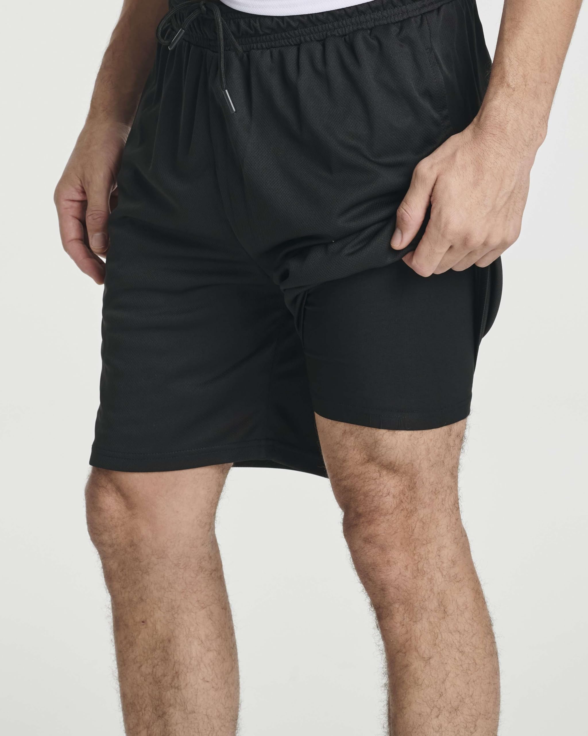 Real Essentials 3-Pack Men's 2-in-1 Dry-Fit 7