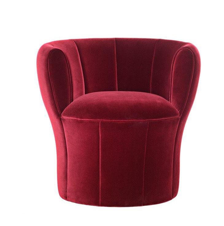 Driade Lisa Armchair - Modern Lounge Chair for Living Room, Bedroom & Office - Comfortable Mid-Century Design with Upholstered Seat