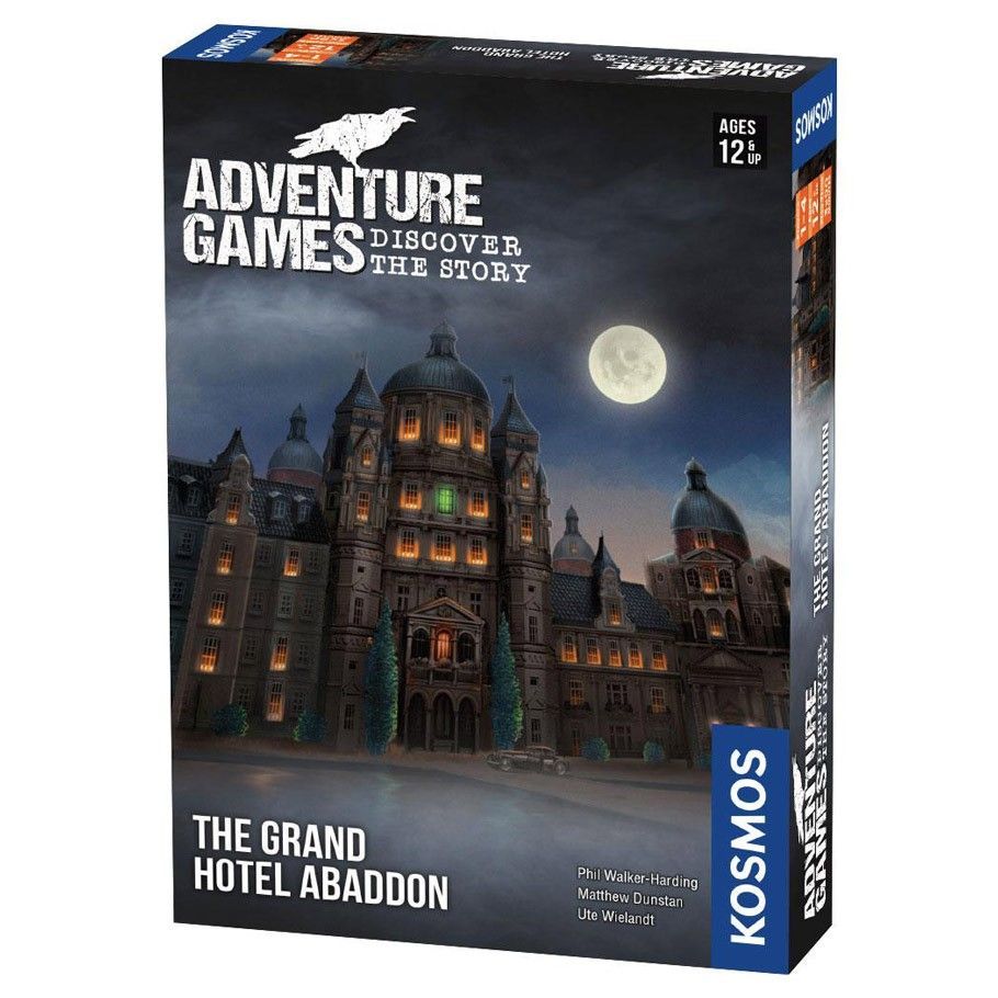 The Grand Hotel Abaddon - Mystery Adventure Board Game for Adults & Teens | Escape Room Style Strategy Game for Family Game Night & Party Entertainment