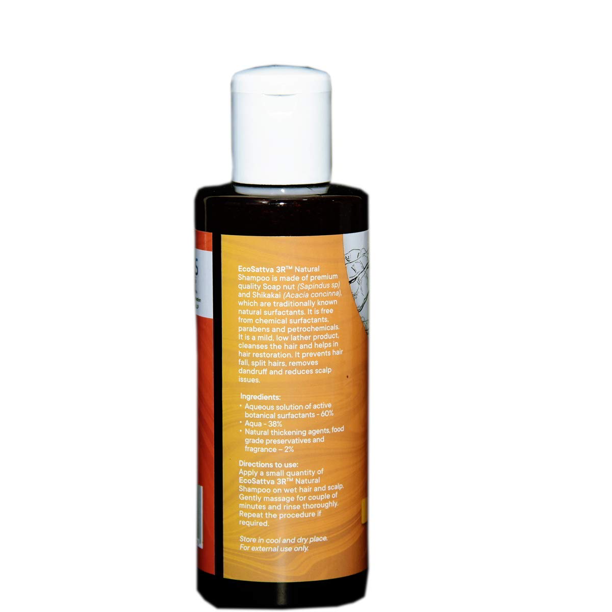 EcoSattva 3R Natural Shower Combo Set - Organic Bath & Body Wash + Shampoo (200ml Each) - Vegan, Cruelty-Free for Sensitive Skin - Perfect for Daily Shower & Travel