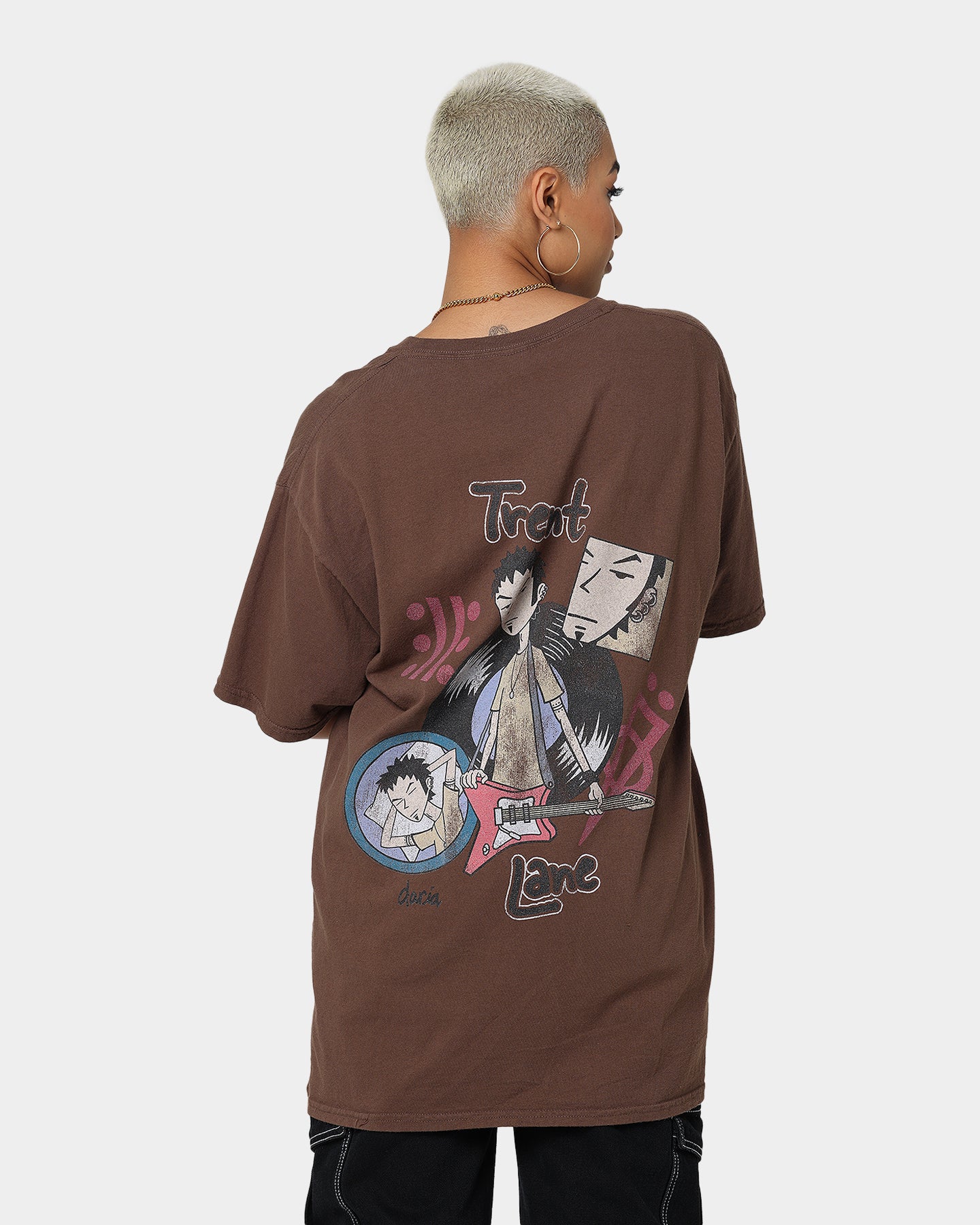Vintage Brown T-Shirt by American Thrift X Daria Trent Lane - Retro Style Cotton Tee for Men & Women | Perfect for Casual Wear, Street Fashion, and Vintage Outfits