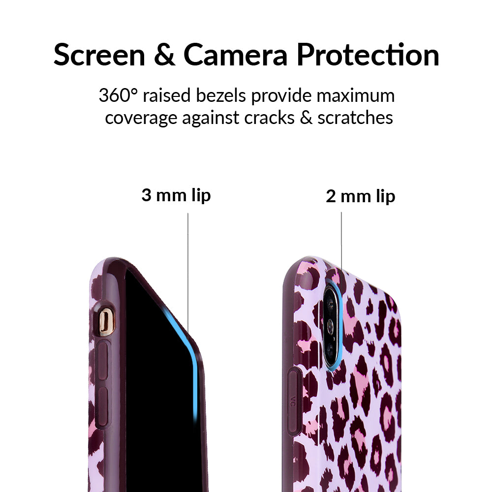 Stylish Pink Leopard Print iPhone Case - Trendy Protective Cover for iPhone Models | Perfect Gift for Women & Girls | Great for Everyday Use, Travel & Fashion Accessories