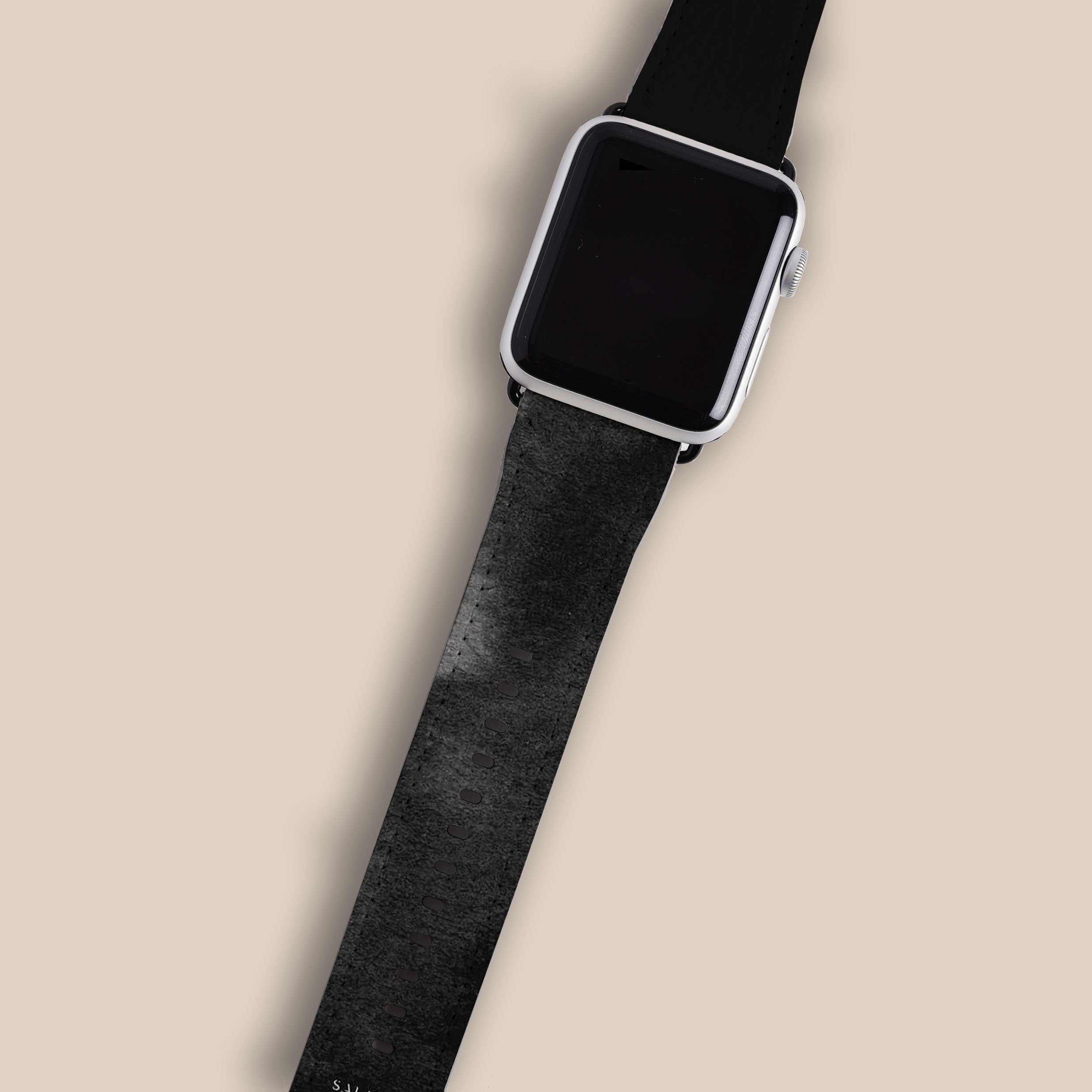 Premium Black Watercolor Apple Watch Band - Stylish & Durable Replacement Strap for Apple Watch Series 1-9 - Perfect for Workouts, Fashion & Everyday Wear