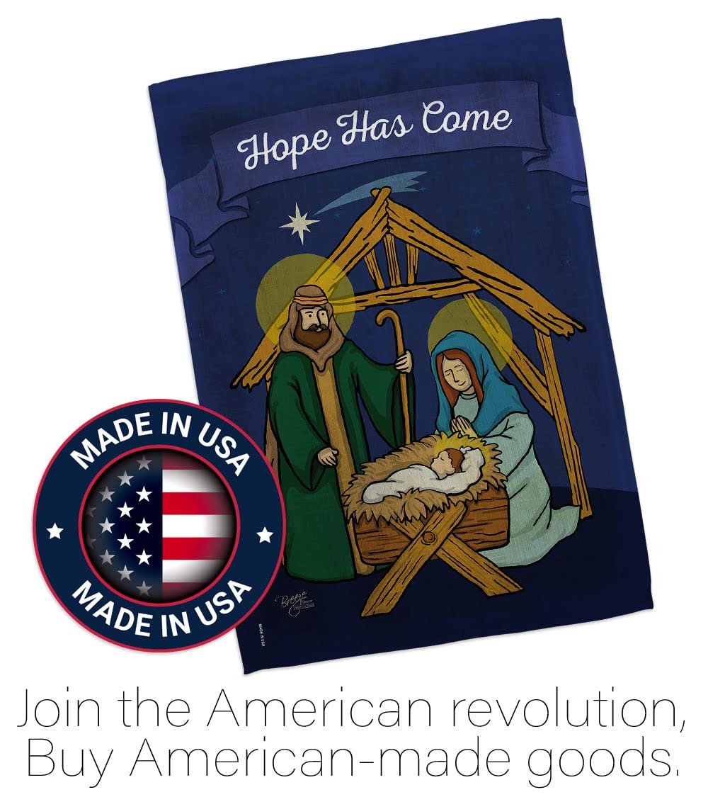 Winter Nativity House Flag Set 28x40