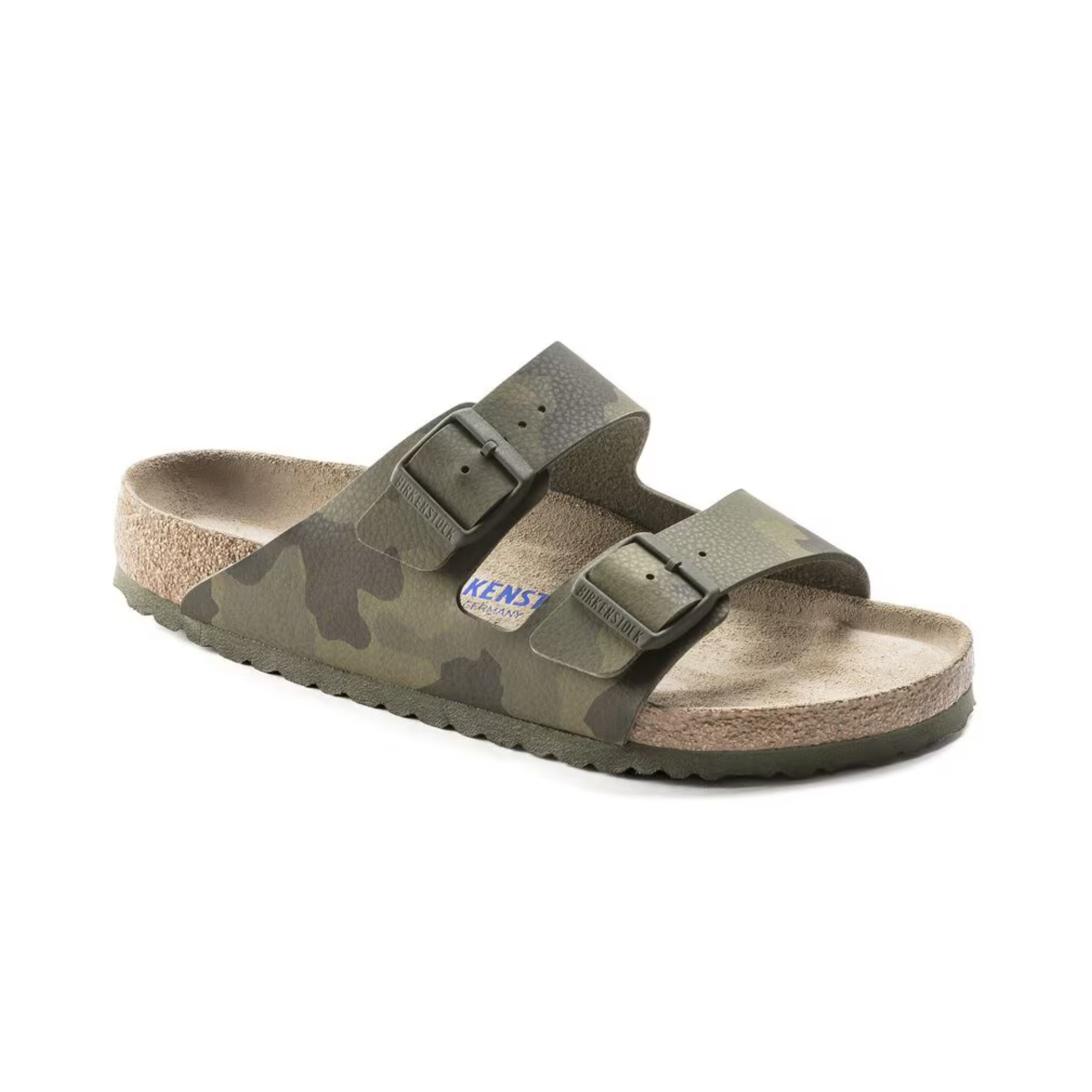 Men's Arizona Soft Footbed Sandals - Birko Flor Comfort - Desert Soil Camo Green | Casual Summer Walking & Outdoor Adventures
