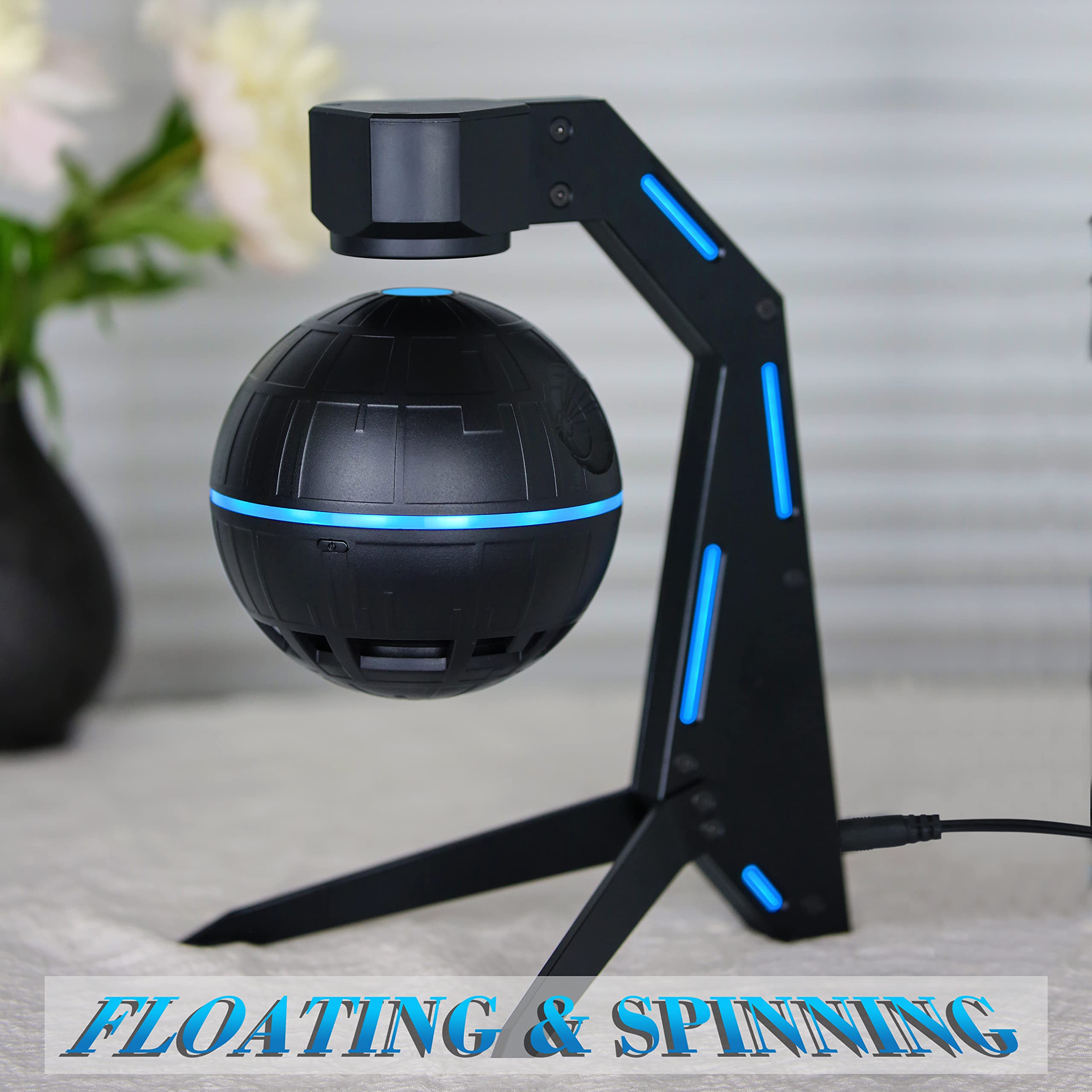 Floating Bluetooth Speaker with Magnetic Levitation - 5W Powerful Sound, Bluetooth 5.1, Cool Tech Gadget for Home & Office Decor | Perfect Gift for Men, Music Lovers & Tech Enthusiasts | Great for Parties, Bedroom, Workspace & Unique Gift Giving