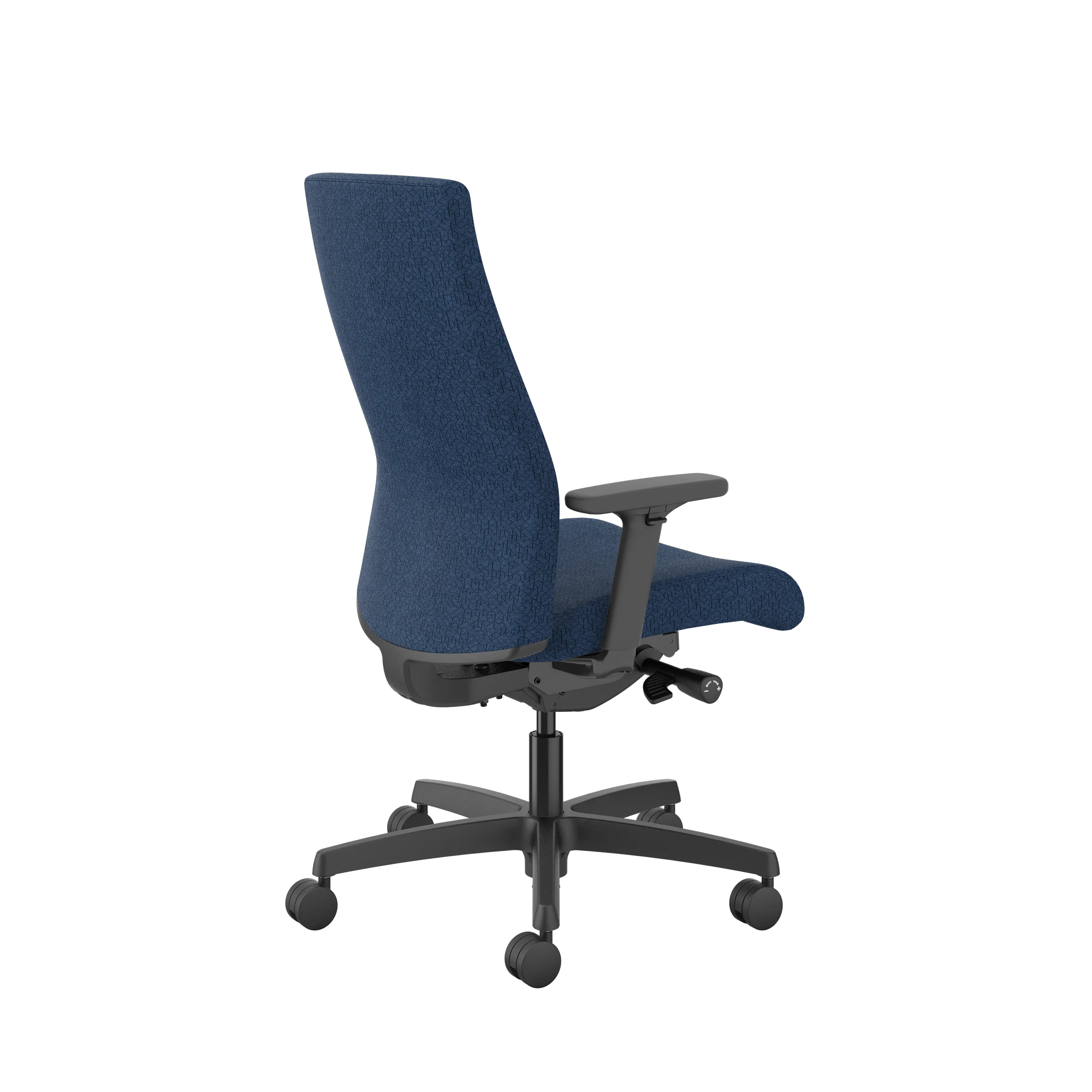 HON Ignition Upholstered Mid Back Office Chair - Ergonomic Mesh Task Chair with Adjustable Lumbar Support for Home & Office Workspace - Perfect for Long Hours of Computer Work and Video Conferencing