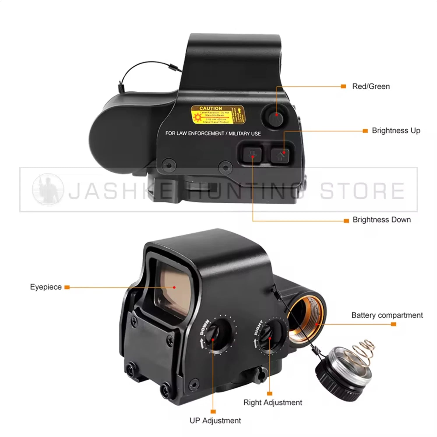 Adjustable 558+G43 Red Dot Sight Scope for Glock 19/17/43 - Compatible with 551/552/553 RMR Tactical Optics - 20mm Rail Mount for Hunting & Tactical Shooting - Perfect for Outdoor Adventures & Target Practice