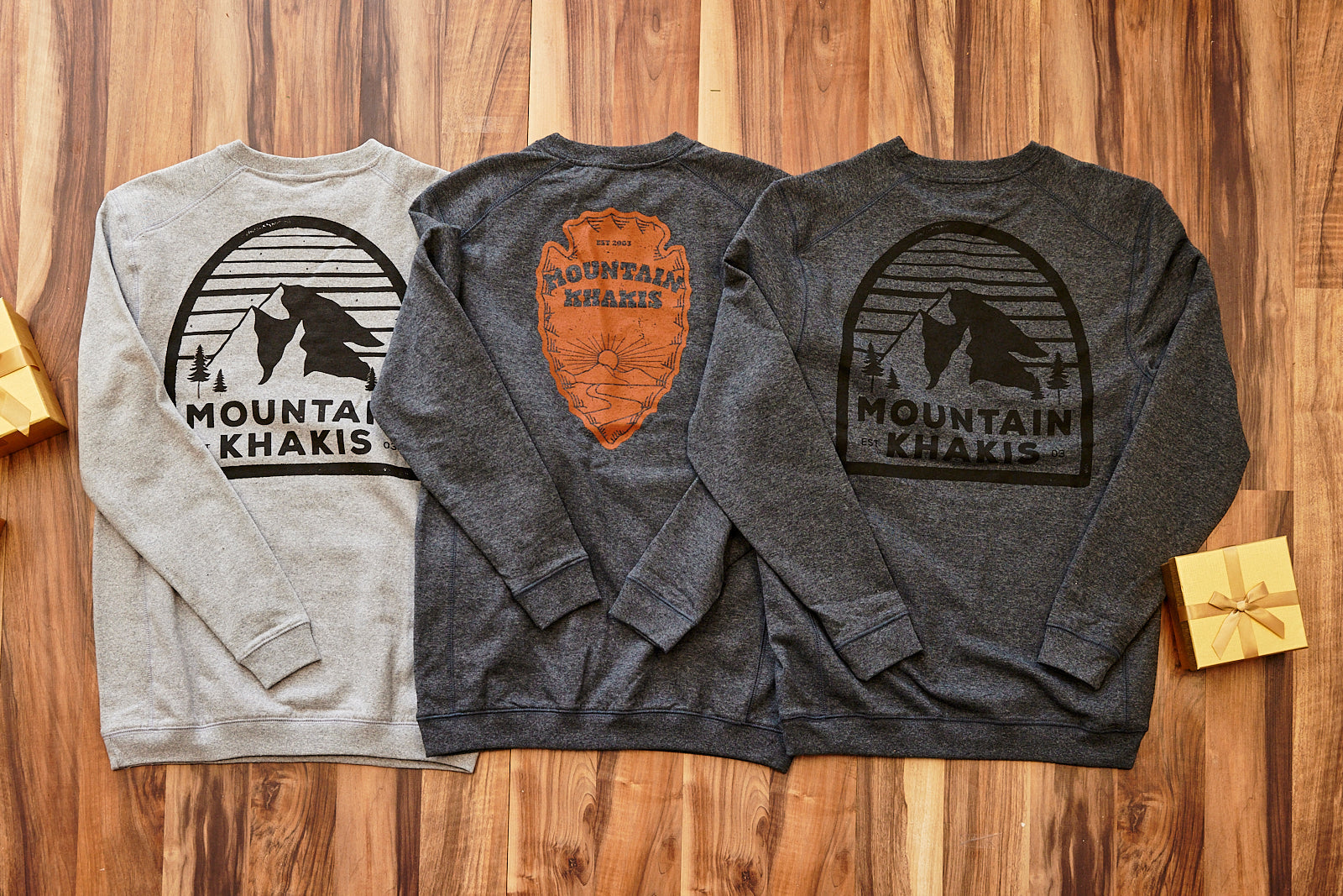 Mountain Khakis Logo Crew Neck T-Shirt for Men - Comfortable Cotton Casual Tee for Outdoor Hiking, Camping & Daily Wear