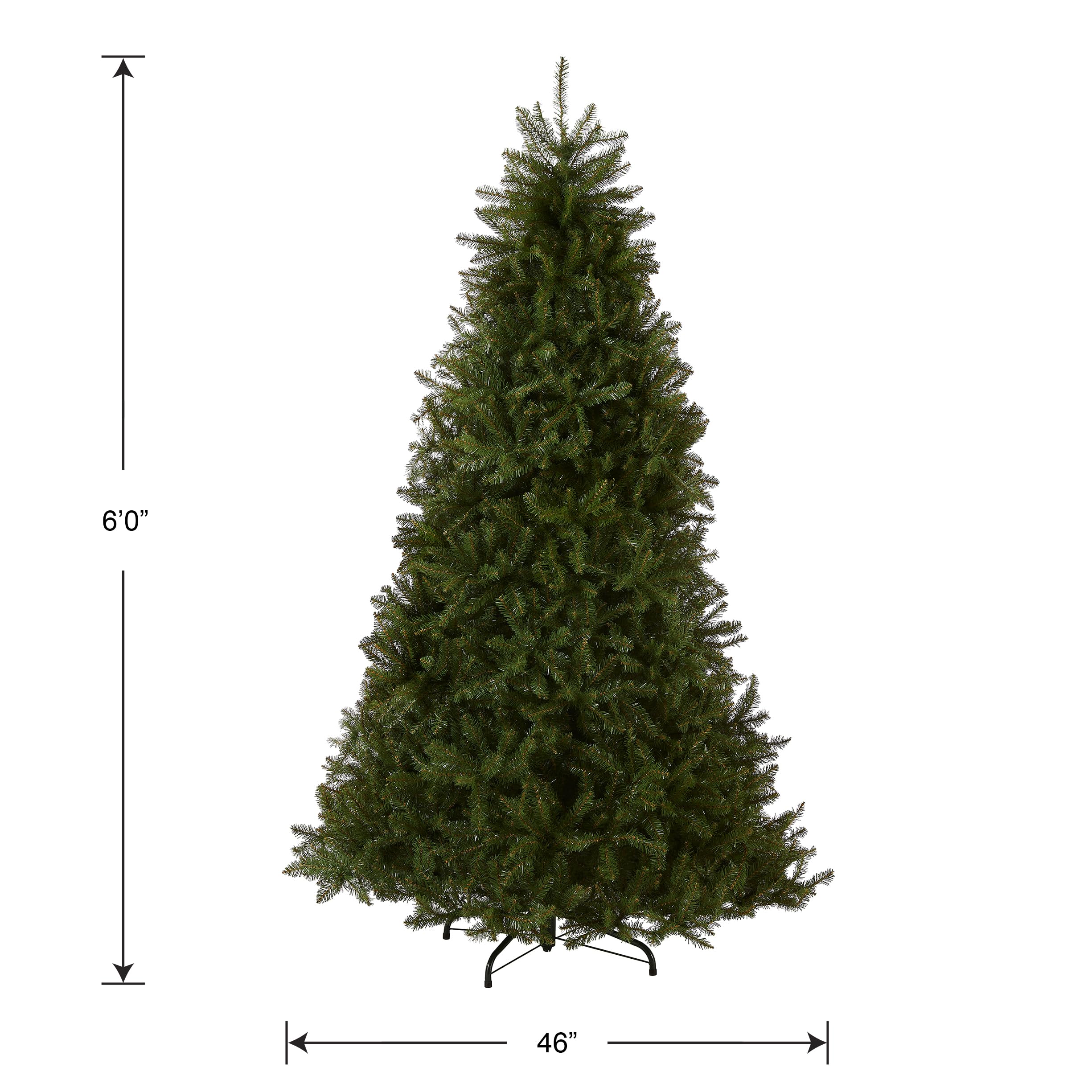 National Tree Company 6ft Dunhill Fir Artificial Christmas Tree with Stand - Full Green Holiday Decor for Home, Office & Party