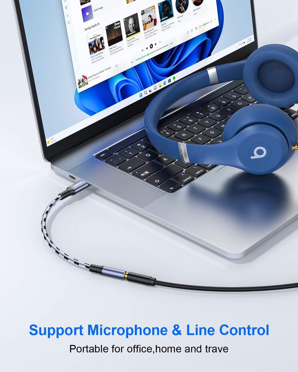 USB C to 3.5mm Headphone Jack Adapter - Compatible with iPhone 16/15 Pro Max/15 Pro/15, Samsung Galaxy S24/S23/S22/S21 Ultra, iPad Pro, Pixel 8 - Audio Dongle for Music, Gaming & Video Calls