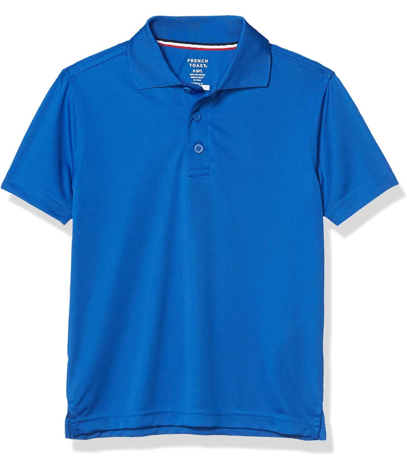 French Toast Boys' Moisture-Wicking Performance Sport Polo Shirt - Breathable Quick-Dry Short Sleeve Top for Soccer, Tennis & Outdoor Activities