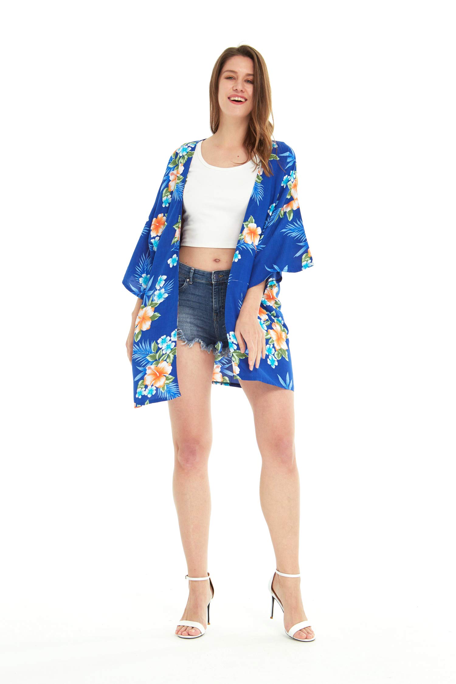 Hawaiian Luau Outfits for Family - Matching Hibiscus Print Shirts & Dresses for Men, Women, Boys & Girls | Beach Party, Summer Vacation, Tropical Theme Party Attire