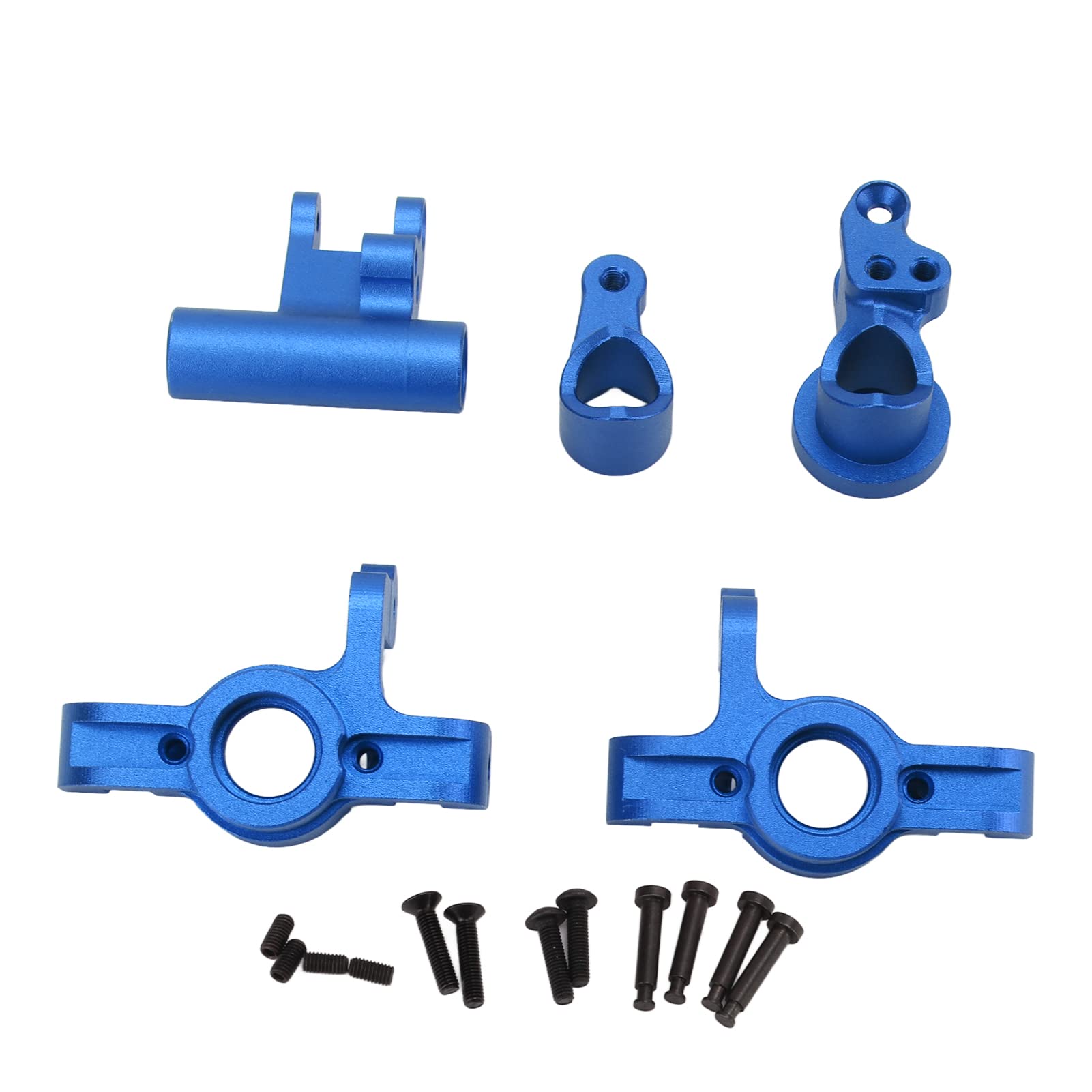 High Strength RC Steering Cup & Assembly - Bright Blue, Precision Fit for LOSI Lasernut U4 & 1/10 Scale RC Cars | Durable Off-Road Racing & Crawler Performance Upgrade