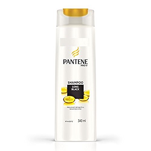 Pantene Pro-V Long & Strong Shampoo for Black Hair - 12.17 fl oz (360ml) - Sulfate-Free Formula for Hair Growth & Damage Repair - Perfect for Daily Use & Salon-Quality Results at Home