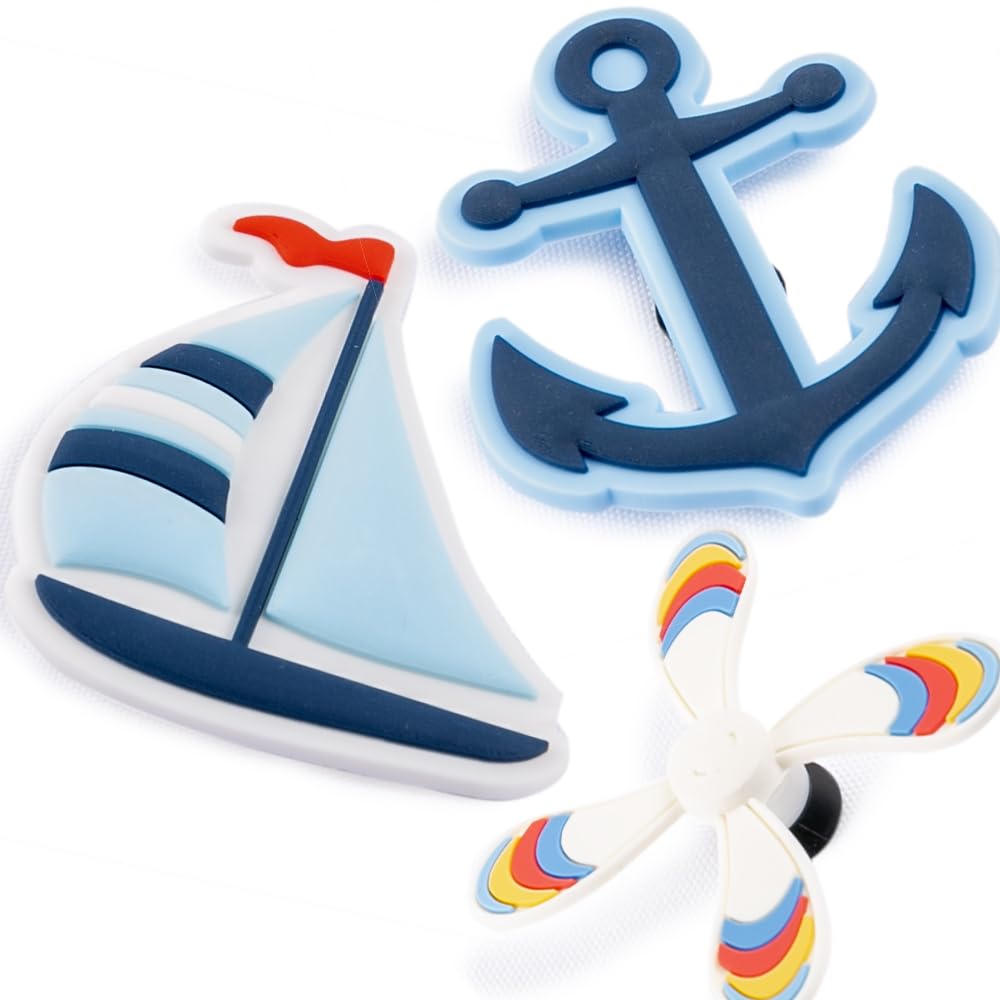 3PCS Cute Rubber Bag Charms - Compatible with Beach Bags, Simply Southern Bags & Tote Bags | Stylish Accessories for Summer, Travel & Everyday Use