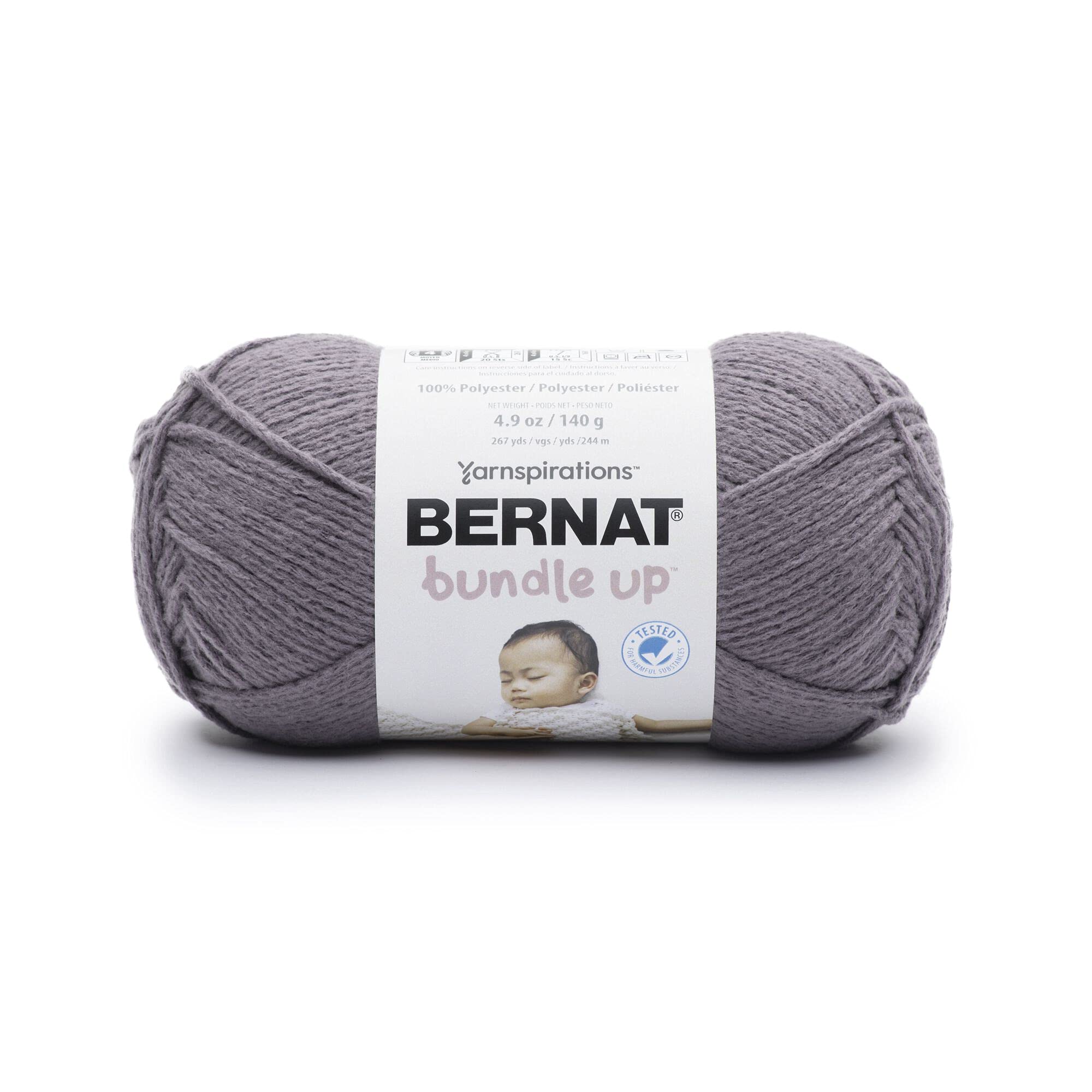 Bernat Bundle UP SB Solids Yarn - 140g Super Bulky Acrylic Knitting Yarn in Nighttime Color - Perfect for Winter Scarves, Blankets & Cozy Home Decor