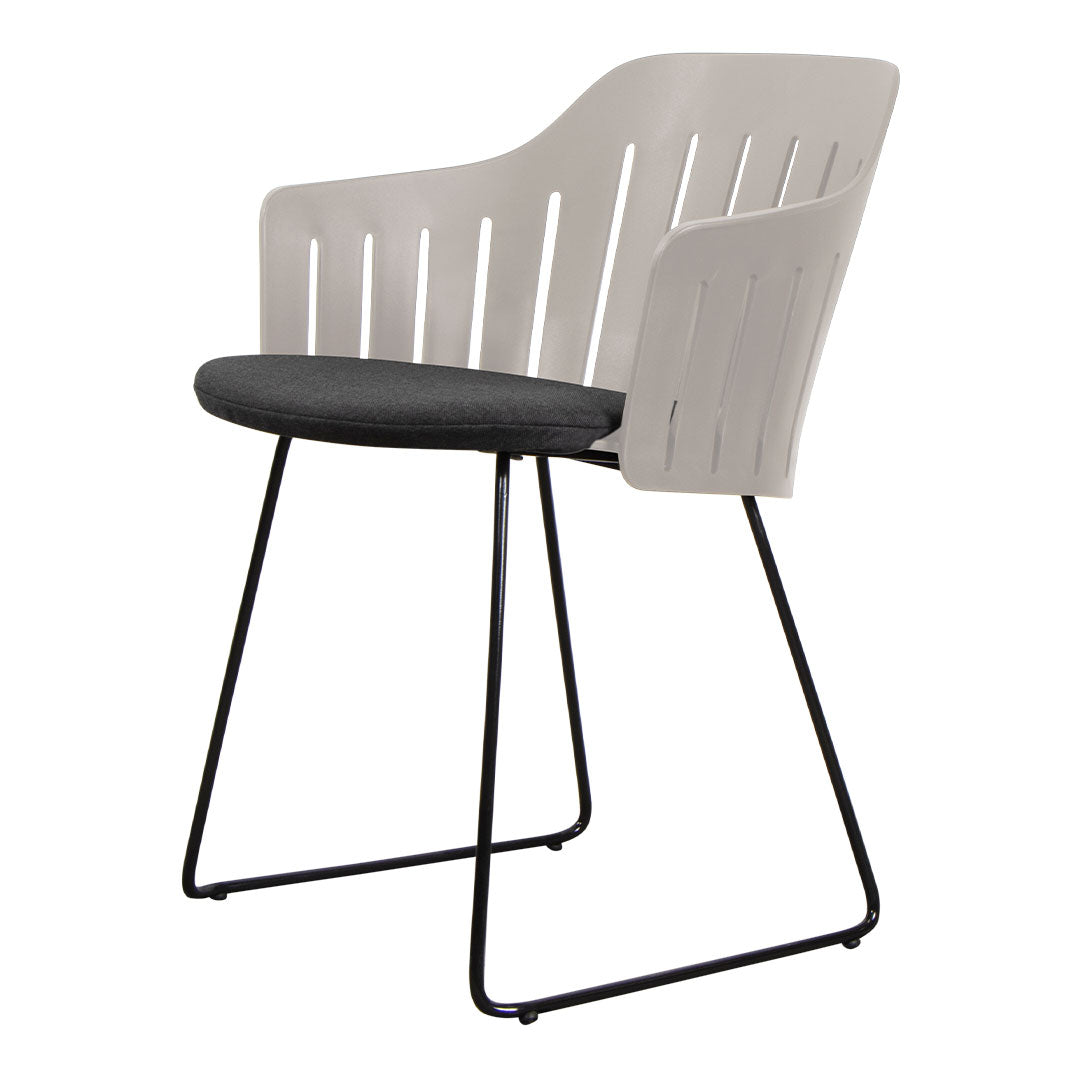 Premium Outdoor Chair with Sled Base & Comfortable Seat Cushion - Patio, Garden, Camping, and Backyard Relaxation Furniture