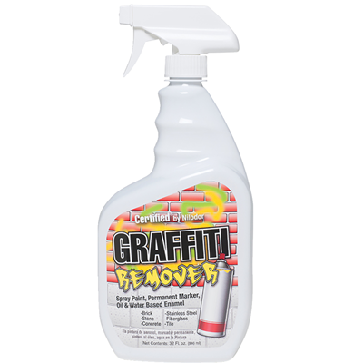 NILodor Graffiti Remover Spray - 32 oz Heavy-Duty Cleaner for Walls, Brick & Concrete | Quick-Drying Formula for Outdoor & Indoor Use