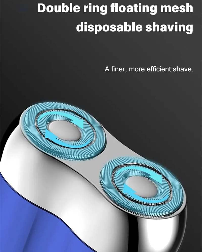 2025 New Mini Dual-Head Electric Shaver - Portable Travel Shaver for Men, Rechargeable Cordless Facial Hair Trimmer (2 Pack) - Perfect for Home, Office & Travel Grooming