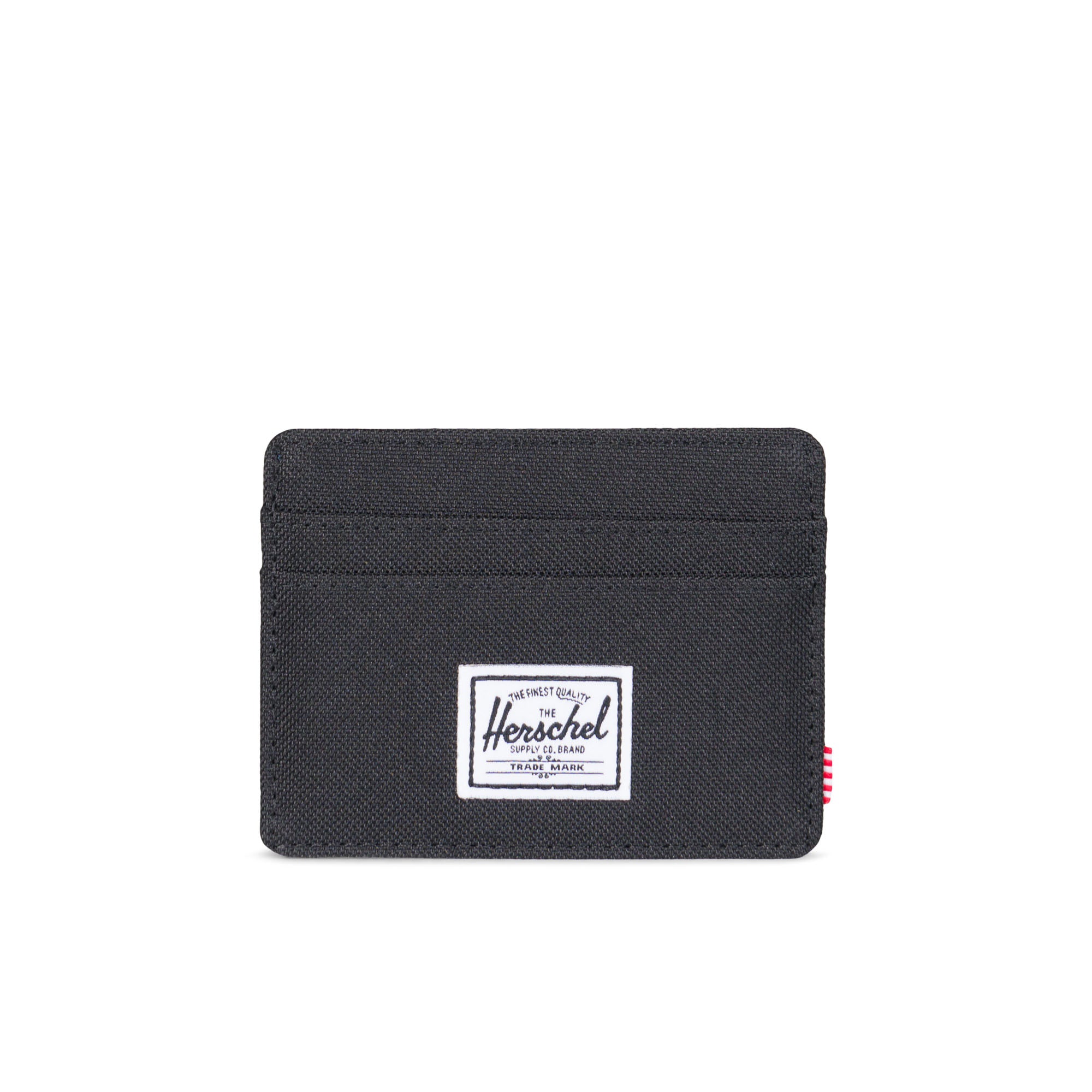 Herschel Charlie Wallet for Men & Women - Slim RFID Blocking Leather Bifold Wallet with ID Window - Perfect for Travel, Business & Everyday Use (Black)