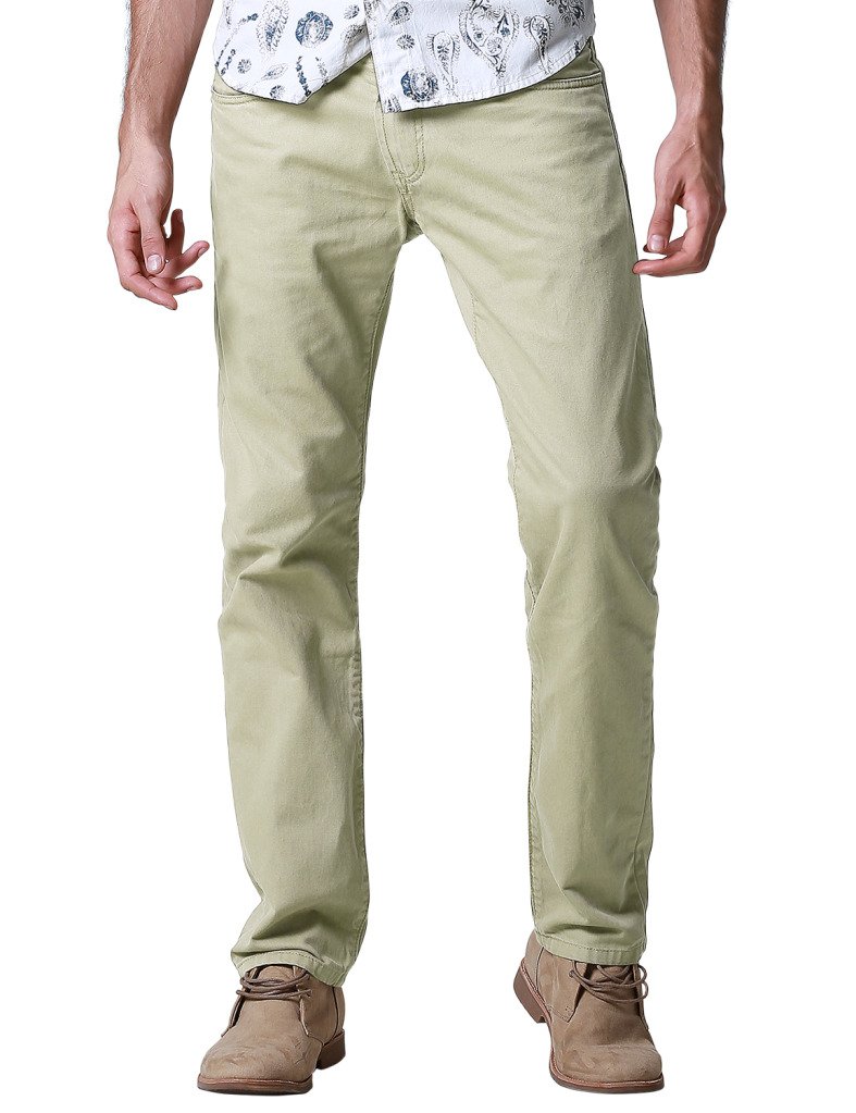 Match Men's Straight Leg Casual Pants - Comfortable Slim Fit Chino Trousers for Work & Weekend | Office, Travel & Everyday Wear