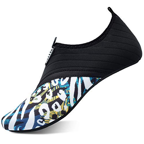 QACOHU Women's & Men's Quick-Dry Water Shoes - Barefoot Skin Shoes for Swimming, Surfing, Diving, Beach & Yoga | Lightweight Aqua Shoes for Pool, Water Sports & Outdoor Activities