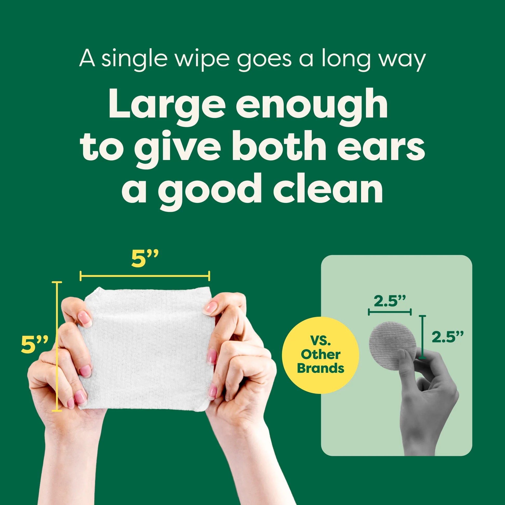 Earth Rated Dog Eye Wipes for Tear Stain Removal - Gentle Cleaning Wipes for Dogs & Puppies - Perfect for Daily Eye Care & Grooming Routine
